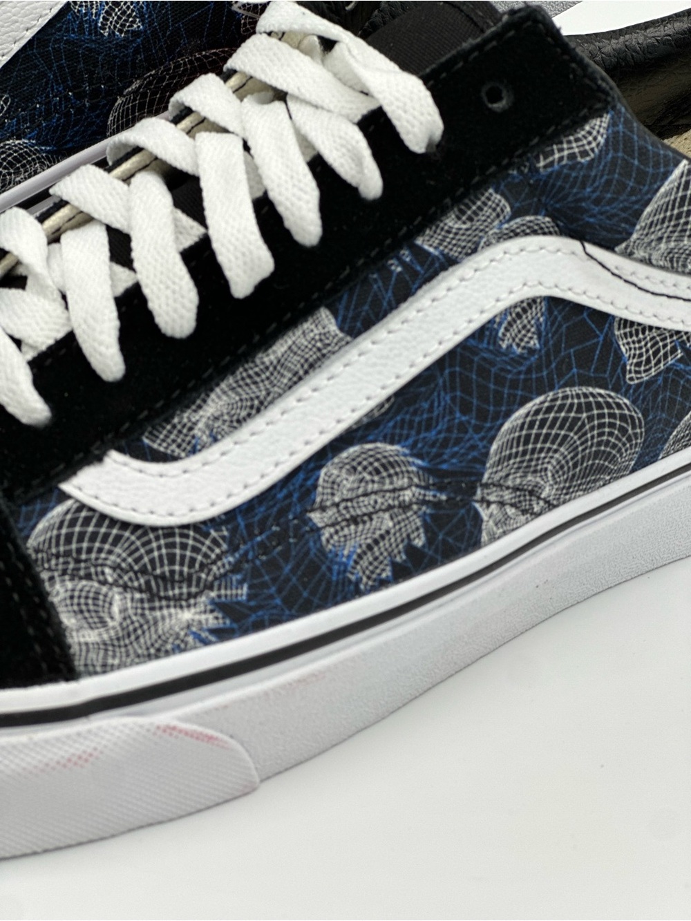 Vans Black & Navy Old Skool with White Stripe - Picture 2 of 10